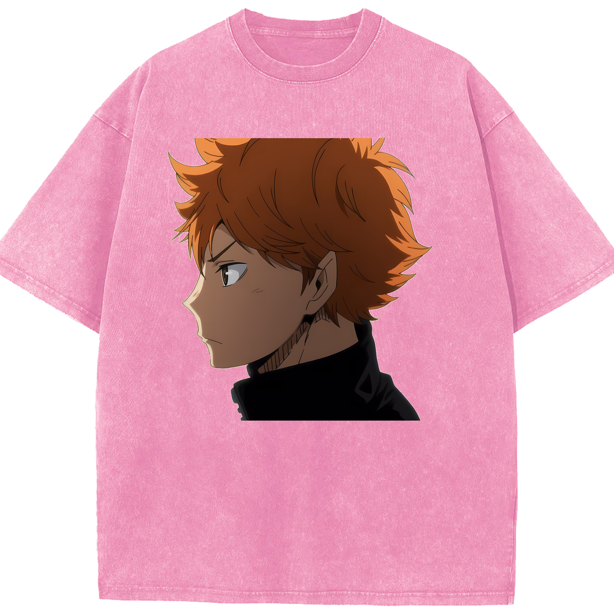 （画像用） ハイキュー!! Haikyu!! 綿100% ヴィンテージ風 半袖Tシャツ（フロントプリント）